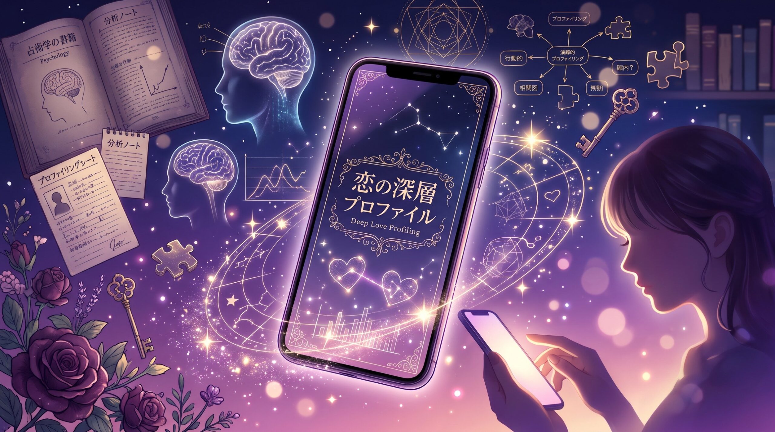 恋の深層プロファイル｜心理学で読み解く恋愛傾向プロファイリングを完全無料にて